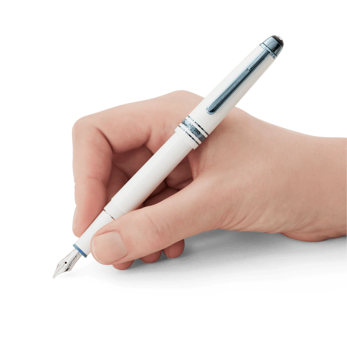 Meisterstück Glacier Classique Fountain Pen White 4K - Image 3