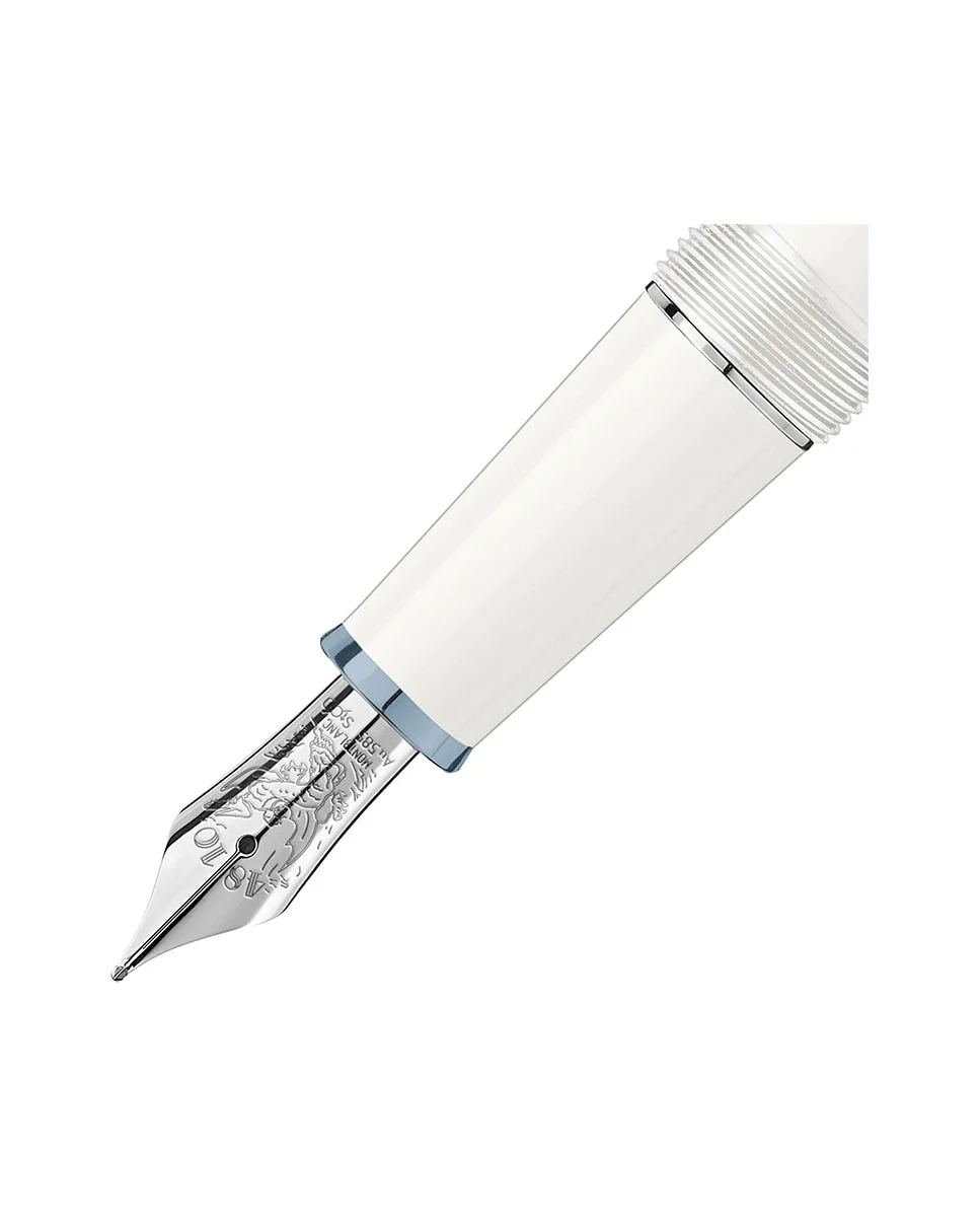 Meisterstück Glacier Classique Fountain Pen White 4K - Image 4